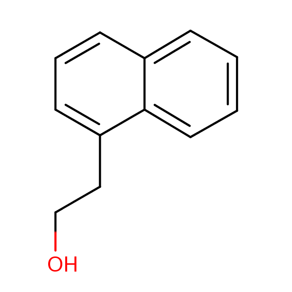 Naphthalen-1-ethanol structural formula