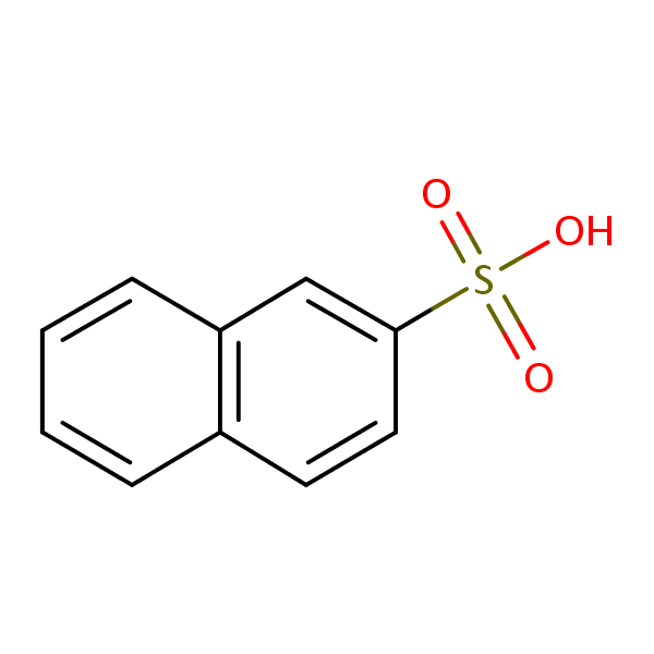 Naphthalene-2-sulfonic acid structural formula