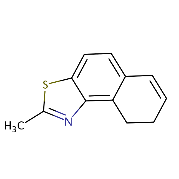 Naphtho[1,2-d]thiazole, 8,9-dihydro-2-methyl- structural formula