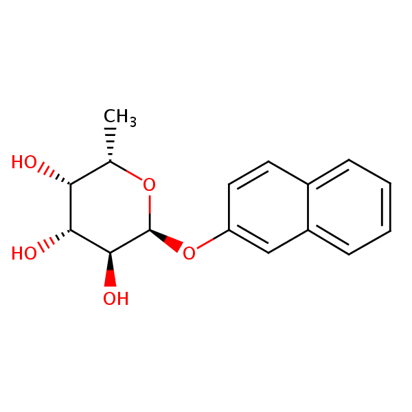 Naphthyl-alpha-L-fucoside structural formula