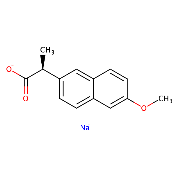 Naproxen Sodium structural formula