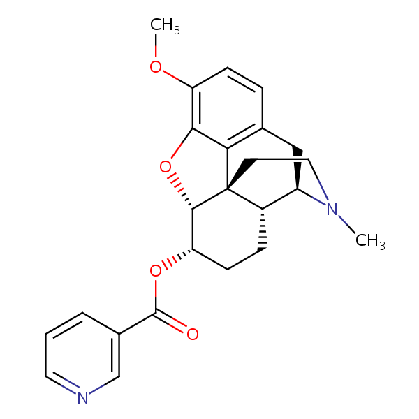 Nicodicodine [INN:BAN:DCF] structural formula