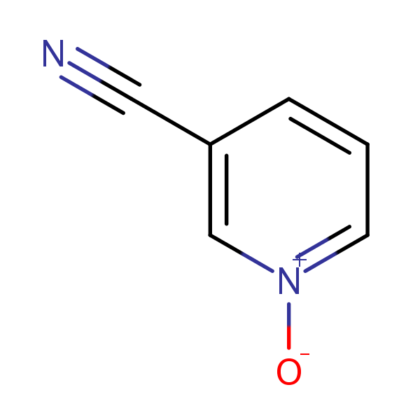 Nicotinonitrile 1-oxide structural formula