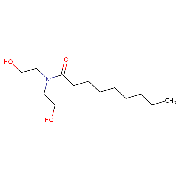 Nonanamide, N,N-bis(2-hydroxyethyl)- structural formula