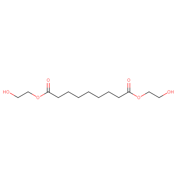 Nonanedioic acid, bis(2-hydroxyethyl) ester structural formula