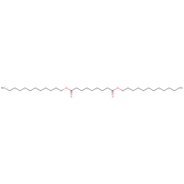 Nonanedioic acid, didodecyl ester structural formula