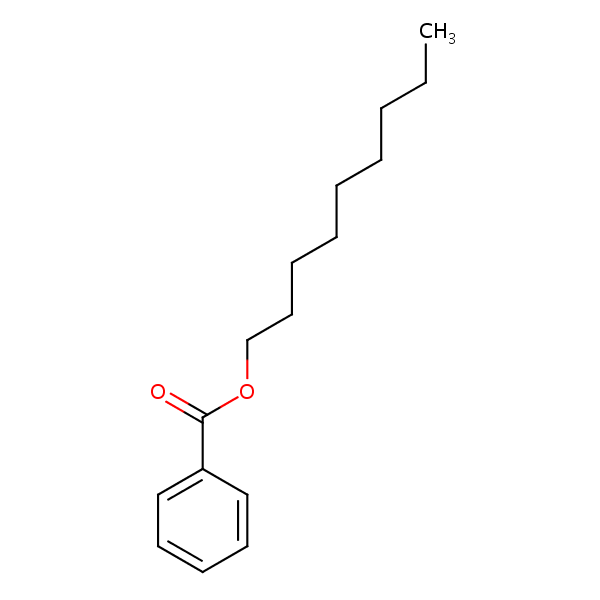 Nonyl benzoate structural formula
