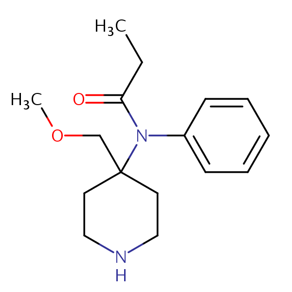 Noralfentanil structural formula