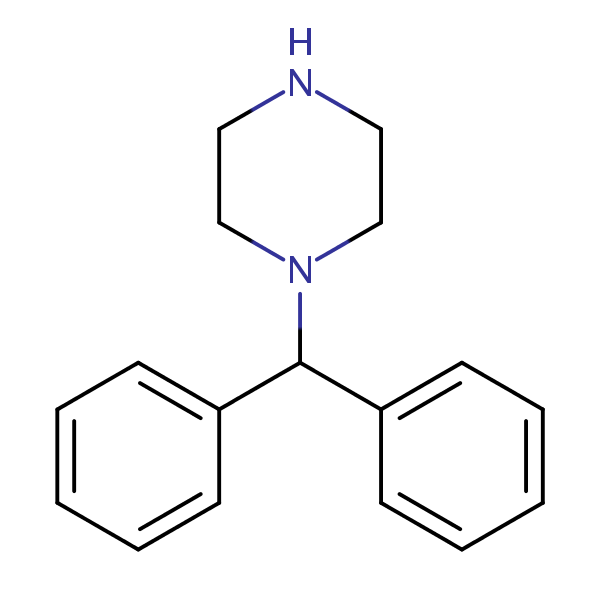 Norcyclizine structural formula