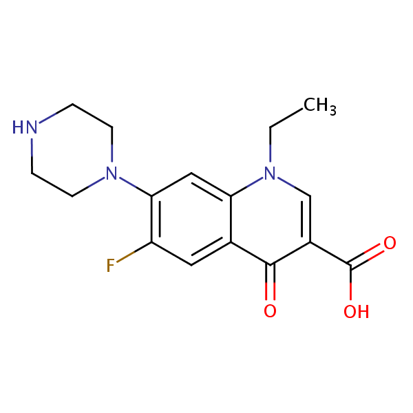 Norfloxacin structural formula