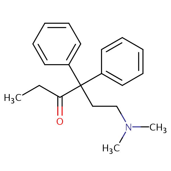 Normethadone structural formula