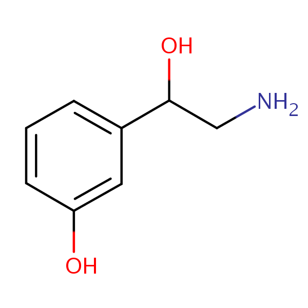 Norphenylephrine structural formula