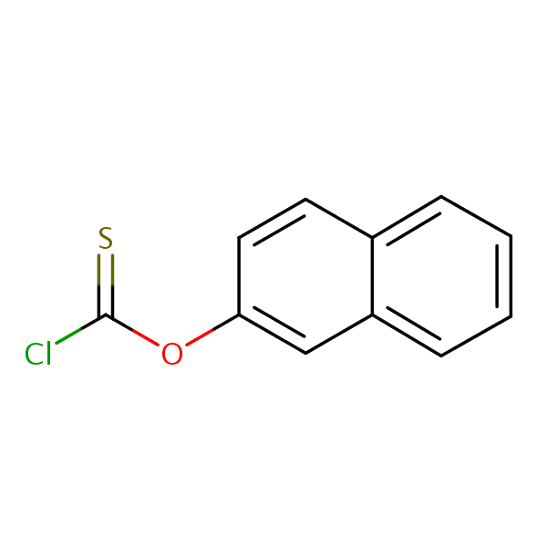 O-2-Naphthyl chlorothioformate structural formula