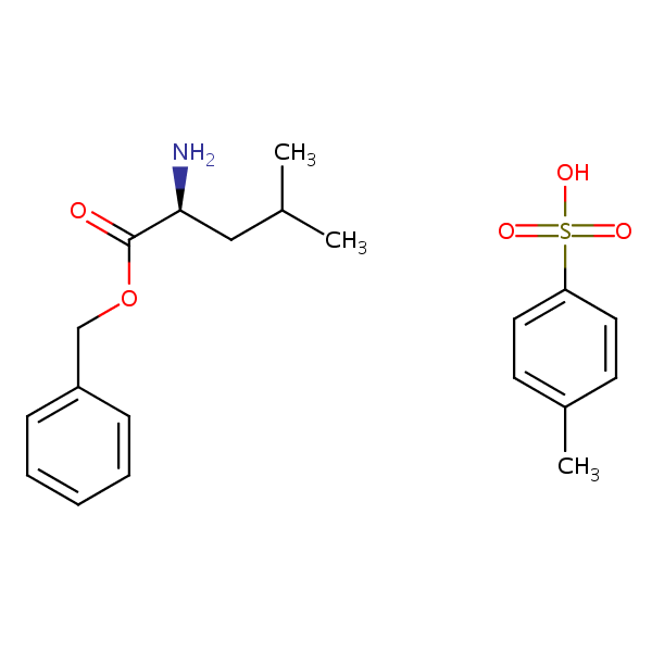 O-Benzyl-L-leucine toluene-p-sulphonate structural formula