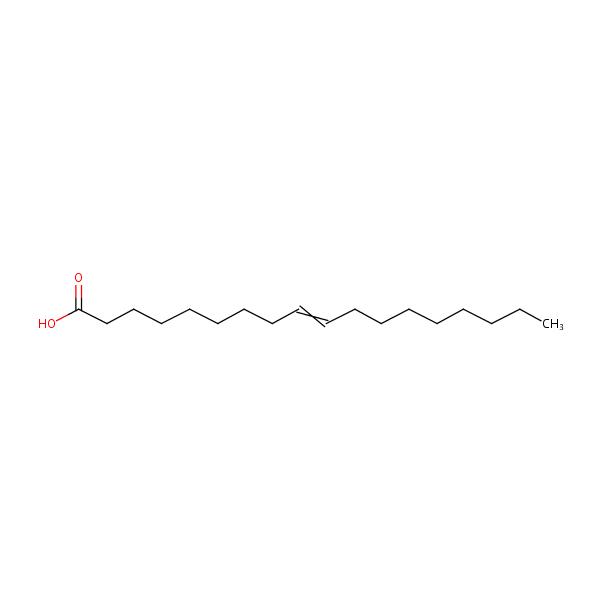 Octadec-9-enoic acid structural formula