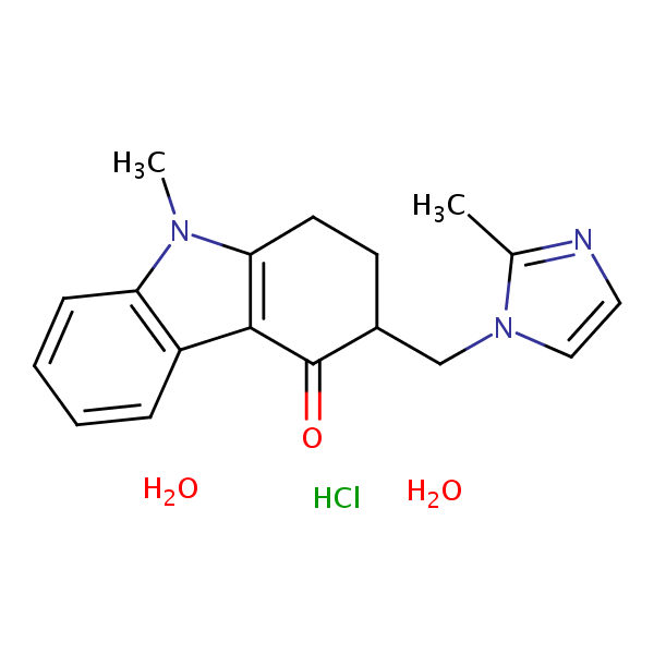 Ondansetron hydrochloride dihydrate structural formula