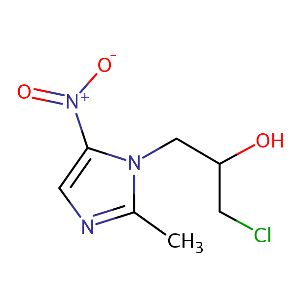 Ornidazole structural formula