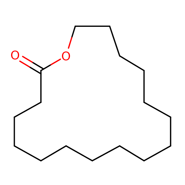 Oxacycloheptadecan-2-one structural formula