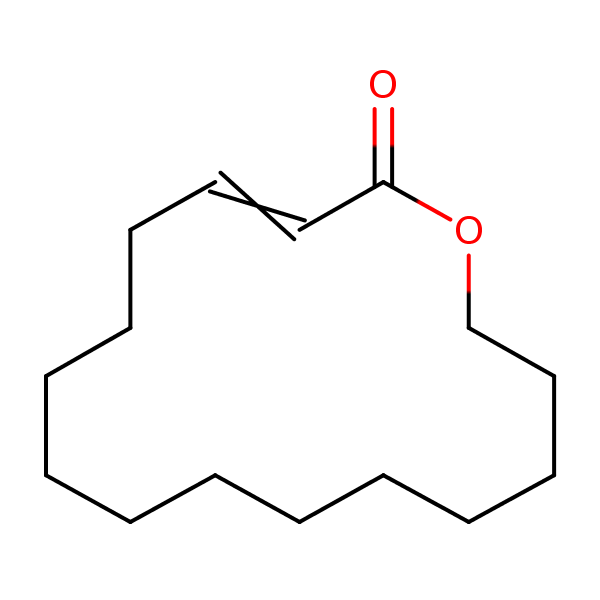 Oxacyclohexadecen-2-one structural formula