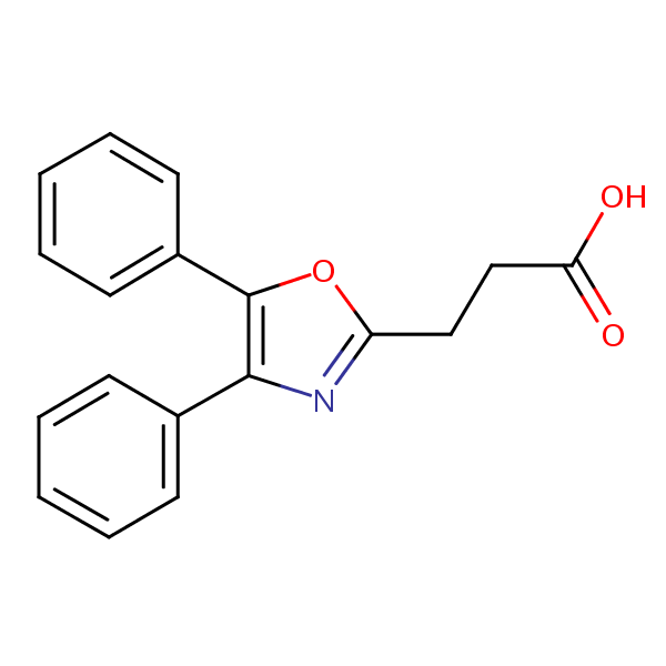 Oxaprozin structural formula