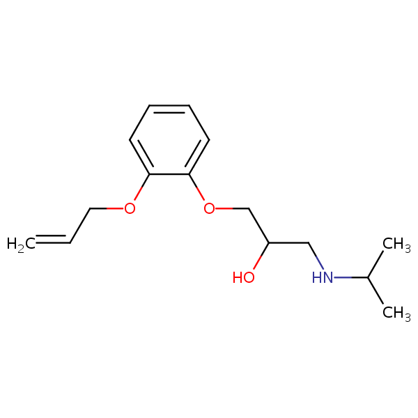 Oxprenolol structural formula