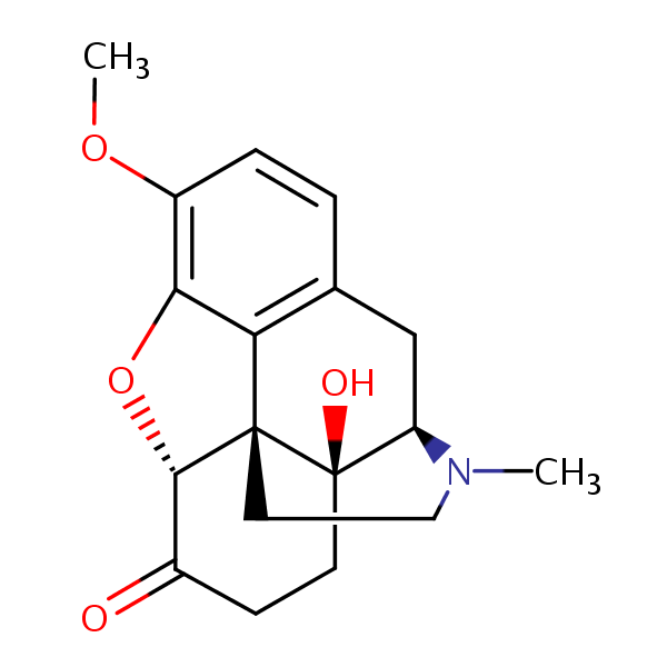 Oxycodone structural formula