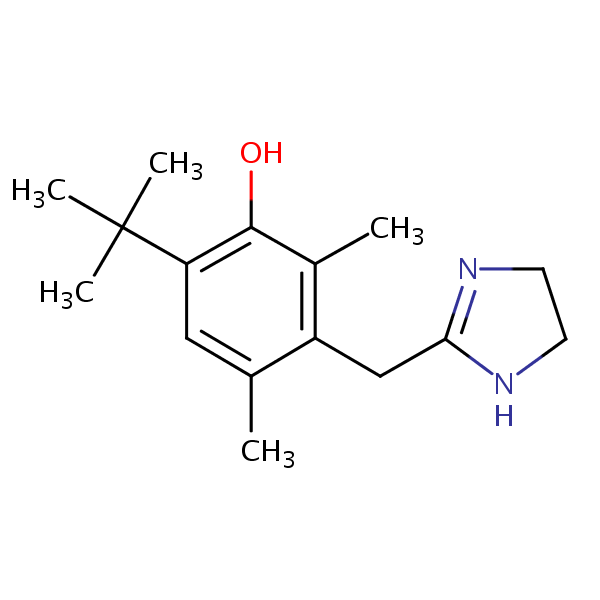 Oxymetazoline structural formula