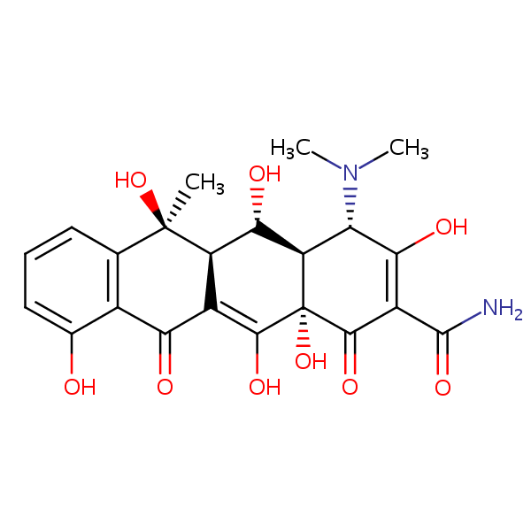 Oxytetracycline structural formula