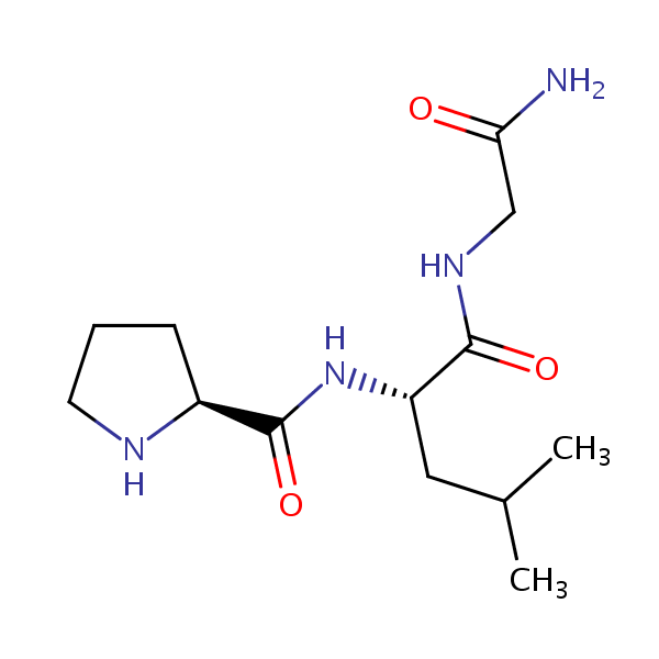 Oxytocin C-terminal tripeptide structural formula