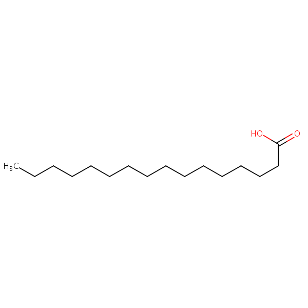Palmitic Acid structural formula