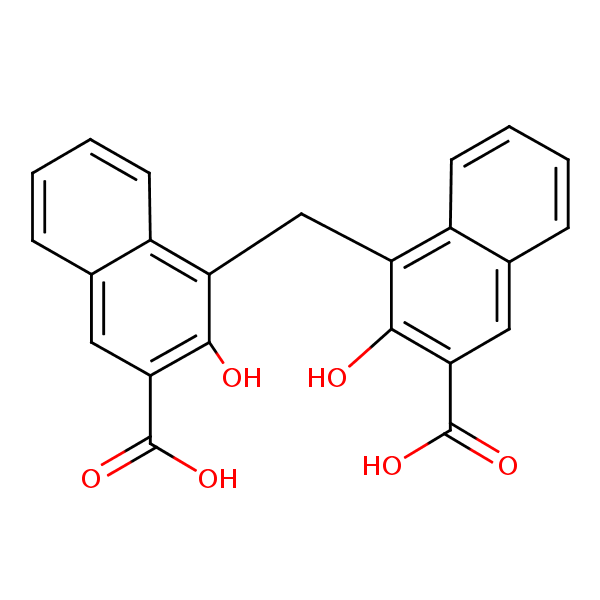 Pamoic acid structural formula