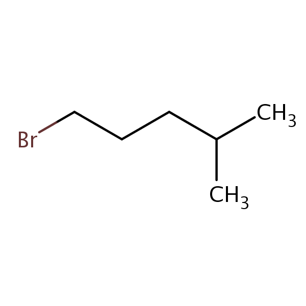 Pentane, 1-bromo-4-methyl- structural formula