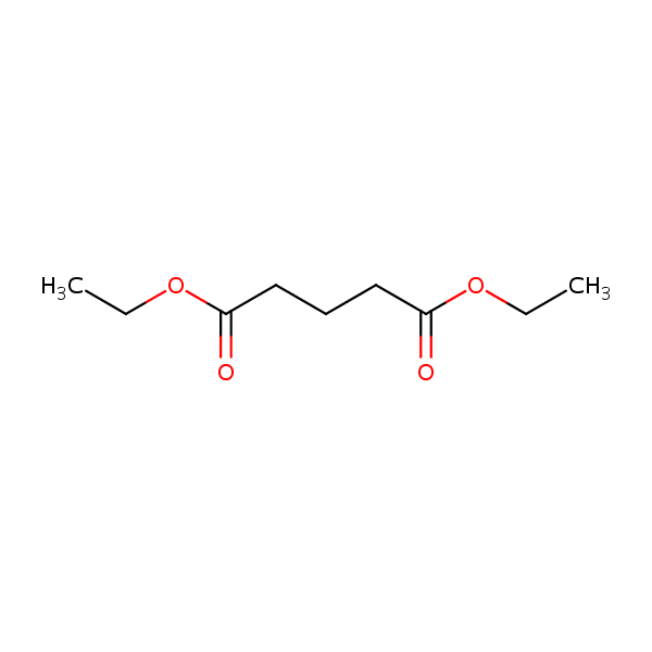 Pentanedioic acid, diethyl ester structural formula