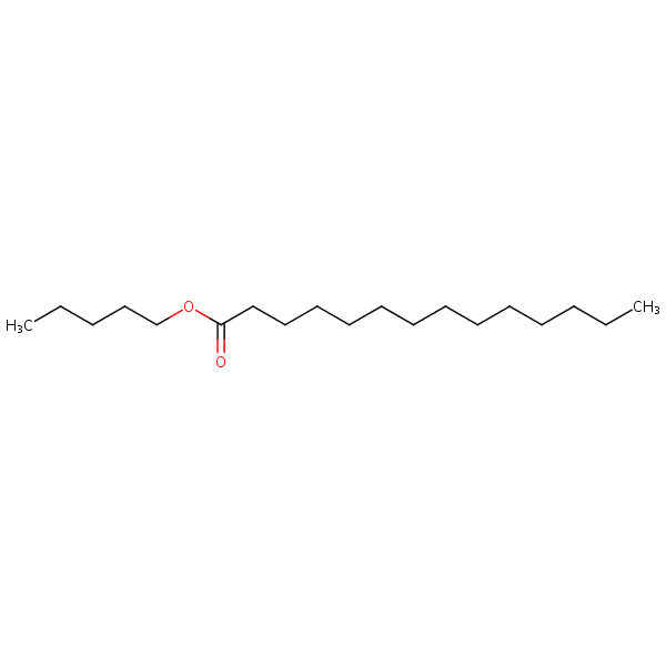 Pentyl myristate structural formula