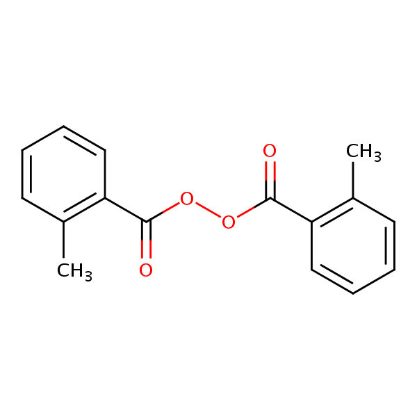 Peroxide, bis(2-methylbenzoyl) structural formula