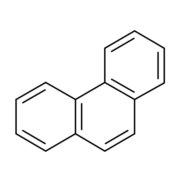 Phenanthrene structural formula