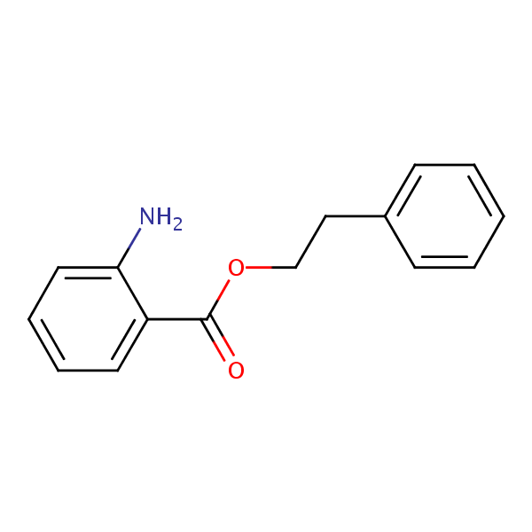 Phenethyl anthranilate structural formula