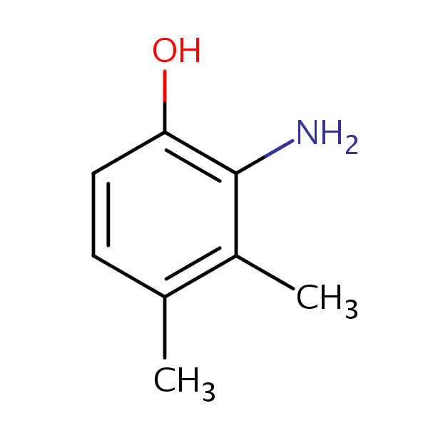 Phenol, 2-amino-3,4-dimethyl- structural formula