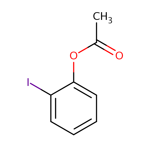 Phenol, 2-iodo-, acetate structural formula