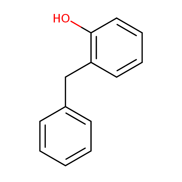 Phenol, 2-(phenylmethyl)- structural formula