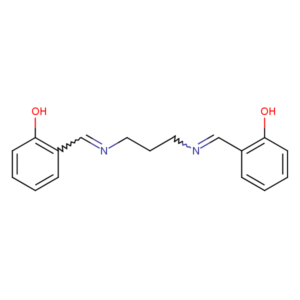 Phenol, 2,2’-[1,3-propanediylbis(nitrilomethylidyne)]bis- structural formula