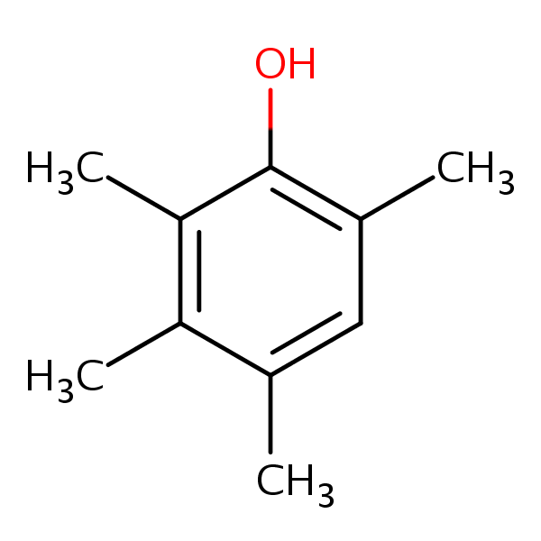Phenol, 2,3,4,6-tetramethyl- structural formula