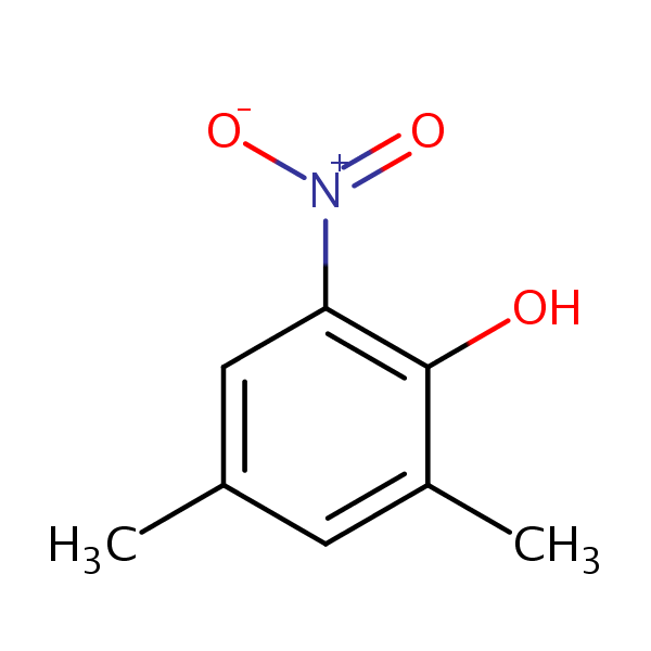 Phenol, 2,4-dimethyl-6-nitro- structural formula