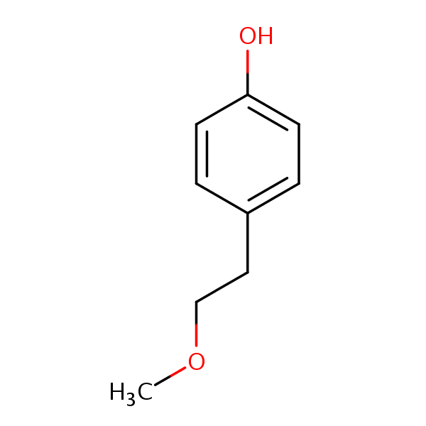 Phenol, 4-(2-methoxyethyl)- structural formula
