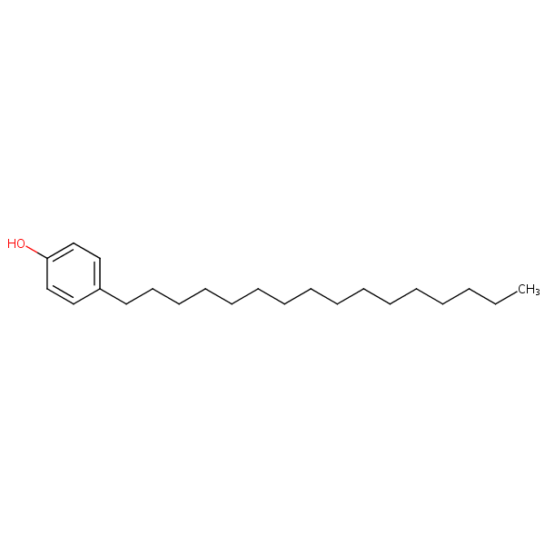 Phenol, 4-hexadecyl- structural formula