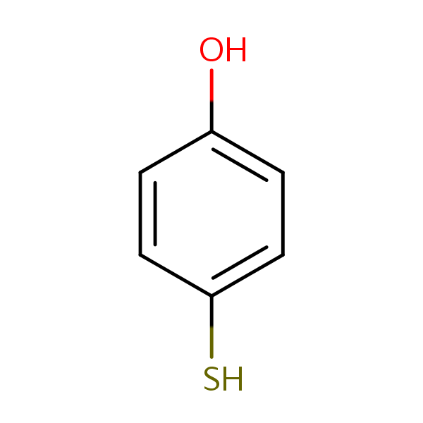 Phenol, 4-mercapto- structural formula