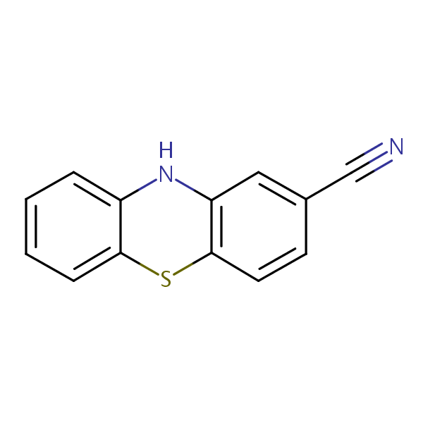 Phenothiazine-2-carbonitrile structural formula
