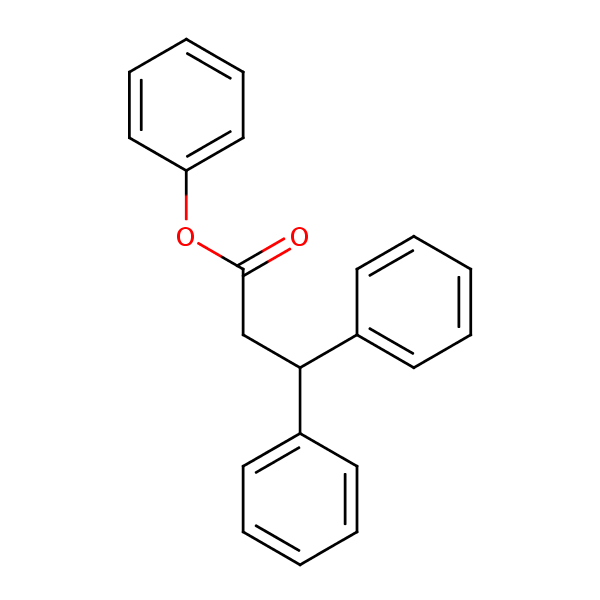 Phenyl 3,3-diphenylpropionate structural formula