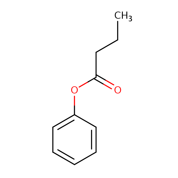 Phenyl butyrate structural formula