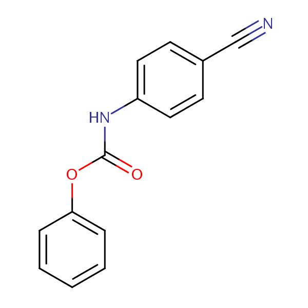 Phenyl p-cyanophenylcarbamate structural formula